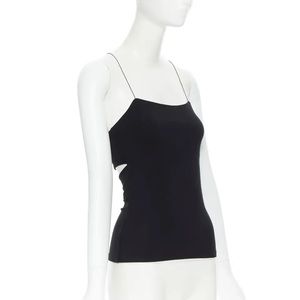T Alexander Wang Black Spaghetti Strap Tank top